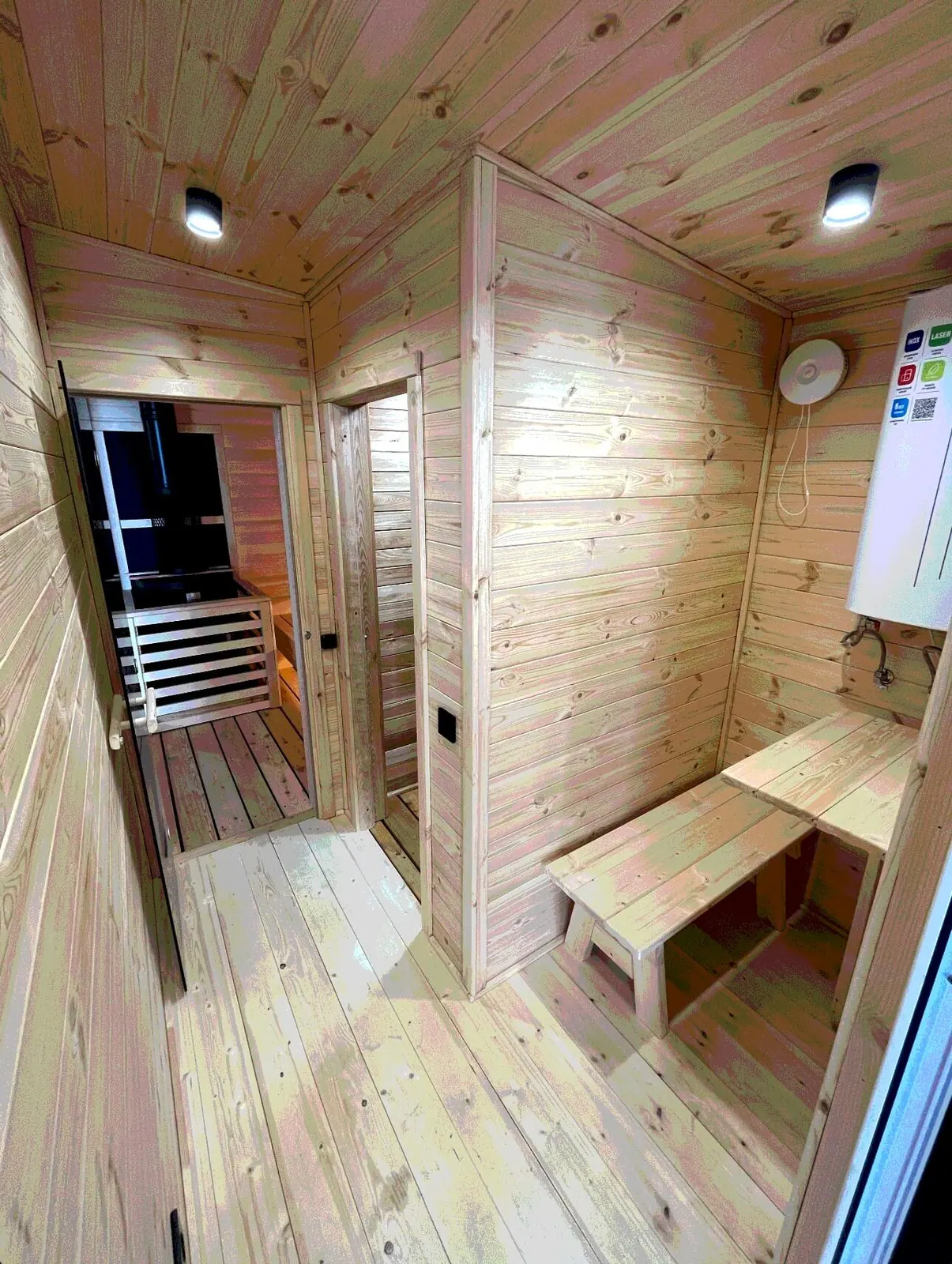 Парная в модульной бане Sauna House